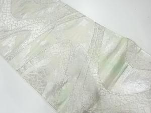 アンティーク　流水模様織出し袋帯（材料）